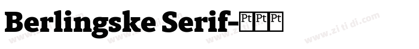 Berlingske Serif字体转换